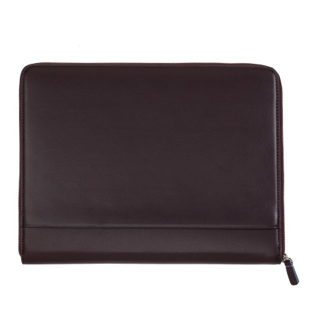 DUDU Cartella Portadocumenti A4 in Pelle Portablocco da Ufficio Cartellina Porta Tablet iPad Multicolore con Zip - Img 3