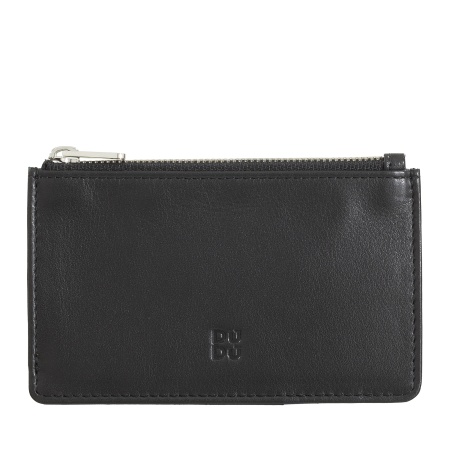 DUDU Porta Carte di Credito Uomo Donna in Pelle, Portafoglio Sottile Piccolo, 4 Porta Tessere Portacarte, con Chiusura a Cerniera - Img 2
