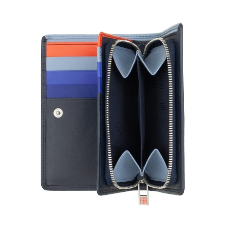 DUDU Portafoglio da Donna Colorato RFID in Pelle Multicolore con Portamonete a Cerniera, Tasche Porta Carte e Tessere - Img 4