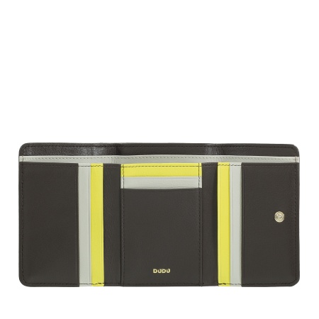 DUDU Portafoglio donna piccolo RFID in pelle multicolore Colorful - Img 3