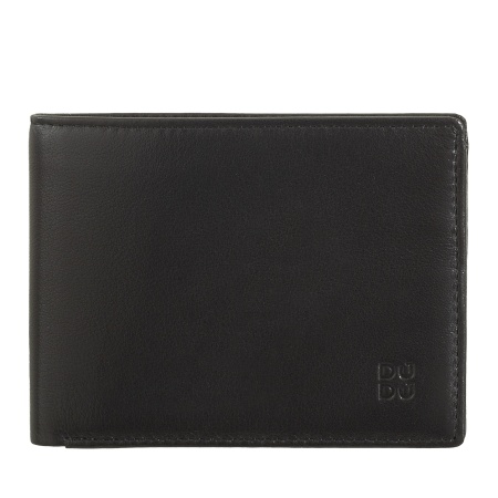 DUDU Portafoglio Uomo Blocco RFID in Pelle Schermato Piccolo da Tasca con slot Porta Carte di Credito - Img 2