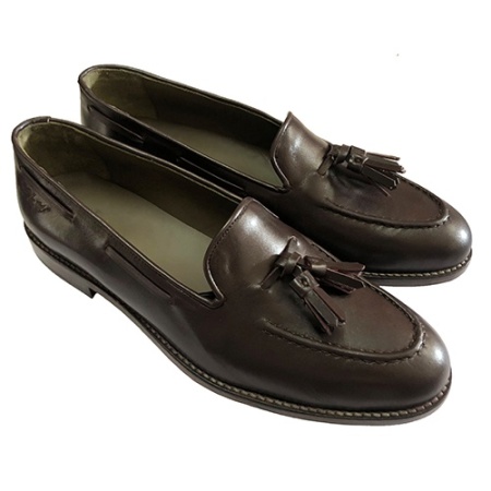 MOCASSINI UOMO IN PELLE CON NAPPINE GAROFALO GIANBATTISTA ARTIGIANALI MADE IN ITALY - Img 5