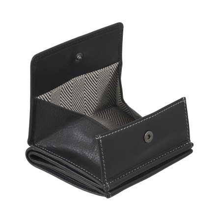 Nuvola Pelle Portafoglio Uomo Pelle con Portamonete a Pozzetto – Portafoglio Compatto in Vera Pelle con Porta Carte, Banconote e Bottone di Chiusura – Design Classico e Funzionale - Img 3