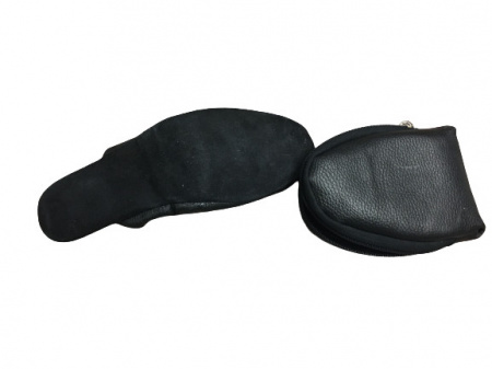 PANTOFOLE UOMO IN PELLE DA VIAGGIO CON CUSTODIA GEDA MADE IN ITALY - Img 3