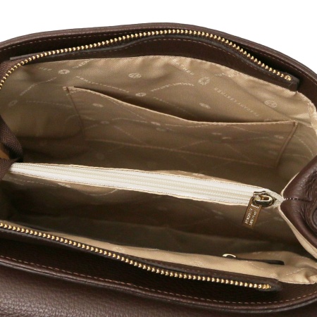 Silene - Borsa a mano in pelle convertibile a zaino - Img 6