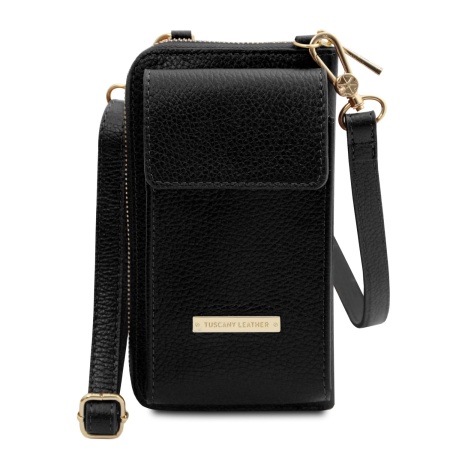 TL Bag - Portafoglio/portacellulare in pelle con tracolla