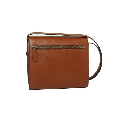Borsa a tracolla in pelle di vitello-Teak - Img 6