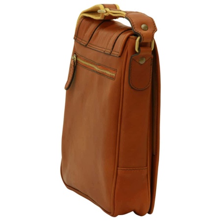 Borsa a tracolla in pelle. Gold - Img 6