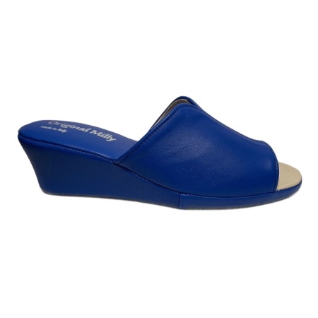 CIABATTA DONNA MILLY IN PELLE ARTIGIANALE MADE IN ITALY - Img 4