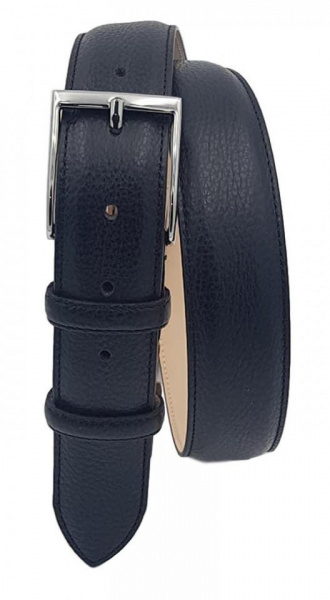 CINTURA UOMO 3,5 CM EXTRA LARGE IN PELLE STAMPA CERVO ORIONE BELTS ARTIGIANALE MADE IN ITALY - Img 2