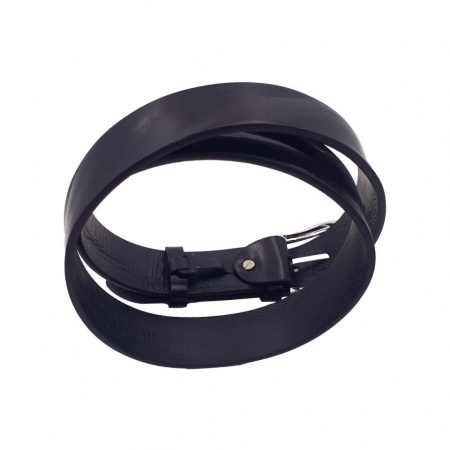 CINTURA UOMO 3,5 CM IN CUOIO DI TORO PLISSE' ORIONE BELTS ARTIGIANALE MADE IN ITALY - Img 3