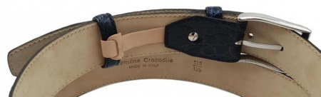 CINTURA UOMO 4 CM IN COCCODRILLO ORIONE BELTS ARTIGIANALE MADE IN ITALY - Img 3