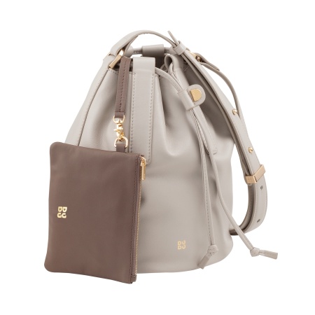 DUDU Borsa a Secchiello Donna in Pelle Grande con Tracolla Regolabile e Chiusura a Coulisse – Borsa Elegante, Spaziosa e Pratica per Uso Quotidiano e Occasioni Speciali - Img 2