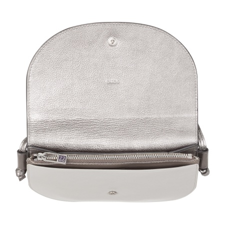 DUDU Borsa a Tracolla Donna Piccola in Pelle, Borsetta Design Sottile Compatta con Chiusura a Bottone, Tracolla Regolabile - Img 4