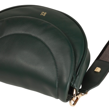 DUDU Borsa a Tracolla Spalla Donna in Pelle Trapuntata, Borsetta Piccola Elegante Imbottita con Patta, Spallina e Tracolla Removibili - Img 4