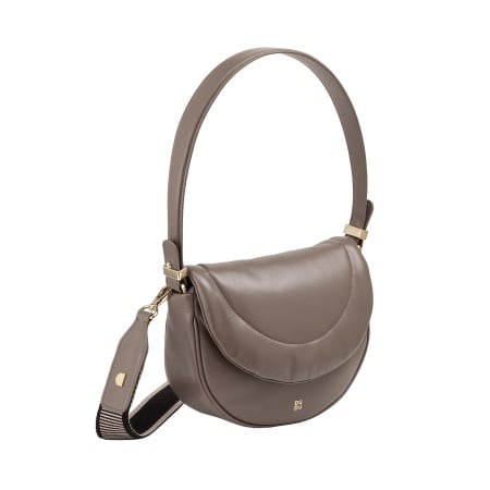 DUDU Borsa a Tracolla Spalla Donna in Pelle Trapuntata, Borsetta Piccola Elegante Imbottita con Patta, Spallina e Tracolla Removibili - Img 3