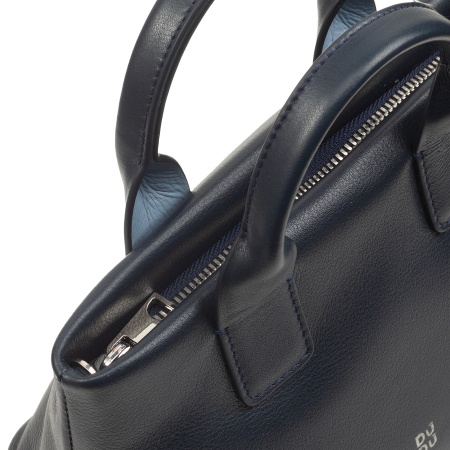 DUDU Borsa Donna Piccola a Tracolla in Vera Pelle, Borsa Mini Bag da Sera Elegante, 22 x 13 cm, Doppi Manici, Tracolla a Catena, Chiusura Zip - Img 3