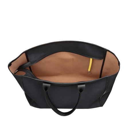 DUDU Borsa Donna Shopper Grande in Pelle e Tessuto – Borsa Tote Shopping Capiente Elegante e Funzionale con Bustina da Polso Removibile - Img 4