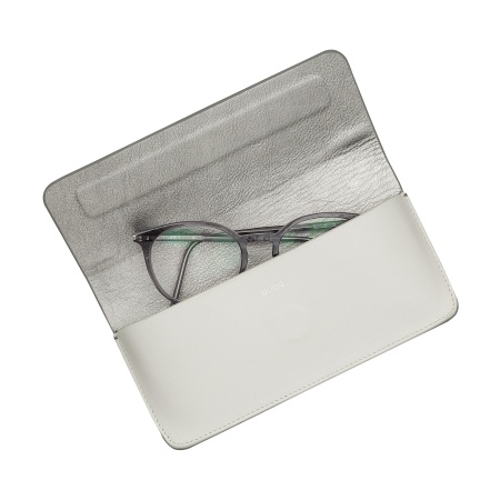 DUDU Custodia Porta Occhiali da Vista e Occhiali da Sole in Vera Pelle Morbida con Chiusura Magnetica, Astuccio Portaocchiali Colorato - Img 3