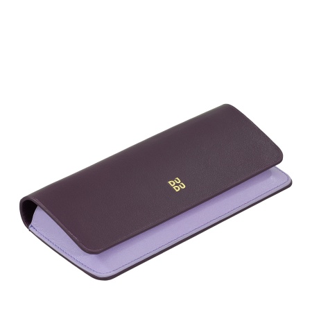 DUDU Custodia Porta Occhiali da Vista e Occhiali da Sole in Vera Pelle Morbida con Chiusura Magnetica, Astuccio Portaocchiali Colorato - Img 2