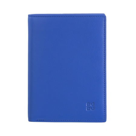 DUDU Portafoglio da uomo a libro RFID in pelle multicolore con lampo - Img 2