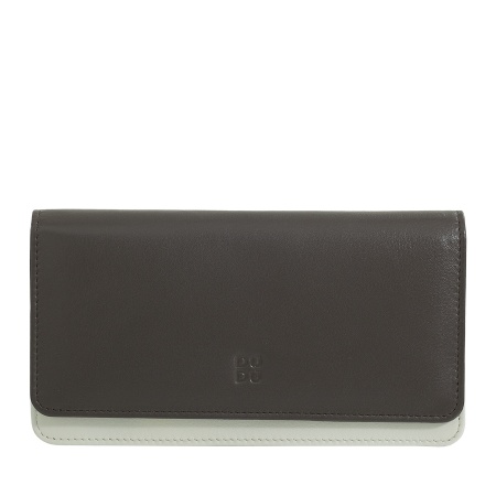 DUDU Portafoglio donna grande in pelle morbida multicolore RFID a bustina