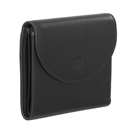 DUDU Portafoglio Donna in Pelle Vera Morbida Piccolo, Tasche Portacarte, Porta Banconote, Cerniera Posteriore per Monete, Portafogli RFID con Chiusura a Bottone Colorato - Img 4
