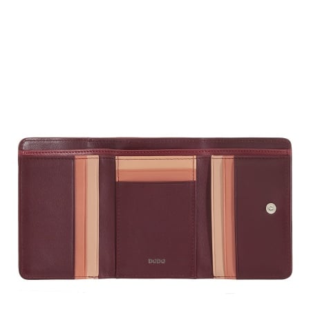 DUDU Portafoglio donna piccolo RFID in pelle multicolore Colorful - Img 3