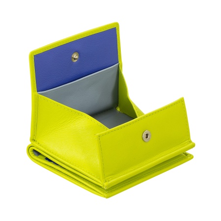 DUDU Portafoglio RFID di pelle multicolore porta carte e monete - Img 4