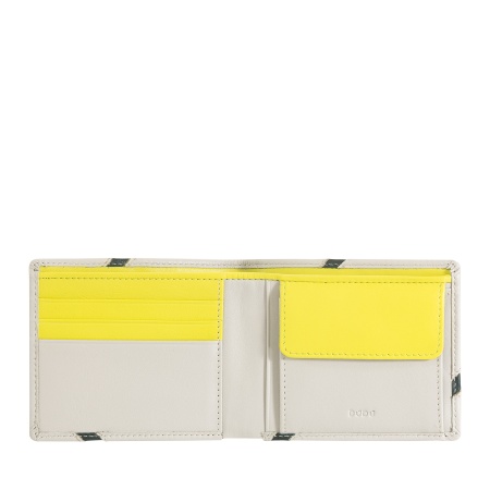 DUDU Portafoglio Uomo Compatto in Pelle – Design Ispirato al Tennis – Portafoglio Piccolo con Portamonete, Tasche per Carte e Banconote - Img 2