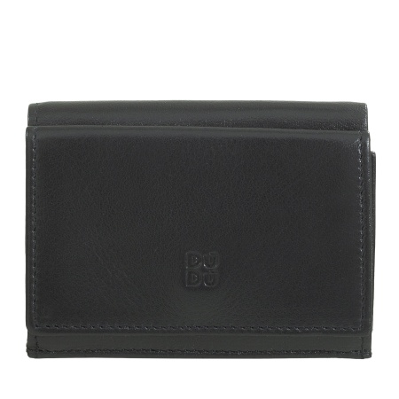 DUDU Portafoglio Uomo Piccolo in Pelle, Portafogli Donna, Design Compatto con Portamonete Porta Banconote e Carte - Img 2