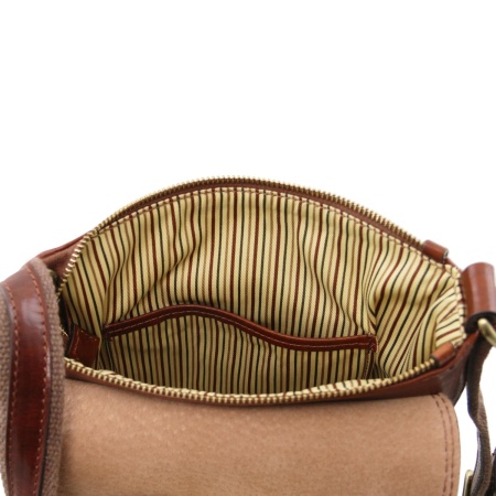 John - Borsello da uomo in pelle con zip frontale - Img 7