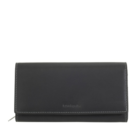 Nuvola Pelle Portafoglio Donna Grande in Pelle – Portamonete e Porta Carte Capiente con Scomparti Multipli ed Elegante Chiusura a Bottone - Img 2