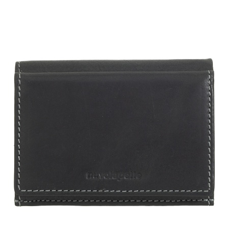 Nuvola Pelle Portafoglio Piccolo in Pelle – Elegante Trifold con Portamonete a Bottone, Scomparti per Carte Tessere e Banconote, Design Classico - Img 2
