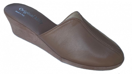PANTOFOLA DONNA MILLY IN PELLE ARTIGIANALE MADE IN ITALY - Img 8