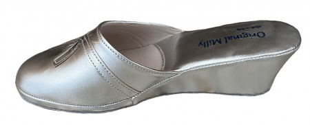 PANTOFOLE DONNA MILLY IN PELLE ARTIGIANALI MADE IN ITALY - Img 3