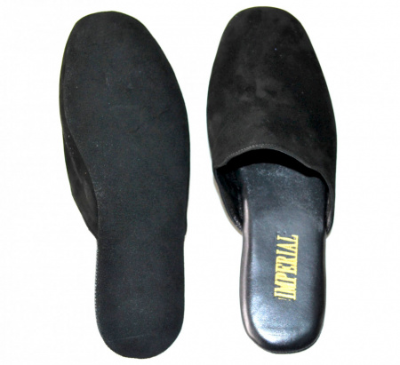 PANTOFOLE UOMO IN CAMOSCIO DA VIAGGIO CON CUSTODIA IMPERIAL MADE IN ITALY - Img 3