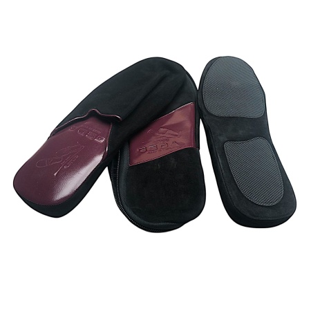 PANTOFOLE UOMO IN CAMOSCIO DA VIAGGIO GEDA MADE IN ITALY - Img 8