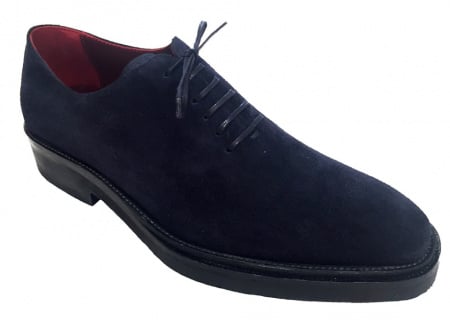 SCARPE LUSSO UOMO STRINGATE IN CAMOSCIO GAROFALO GIANBATTISTA ARTIGIANALI MADE IN ITALY - Img 3