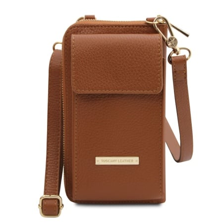 TL Bag - Portafoglio/portacellulare in pelle con tracolla