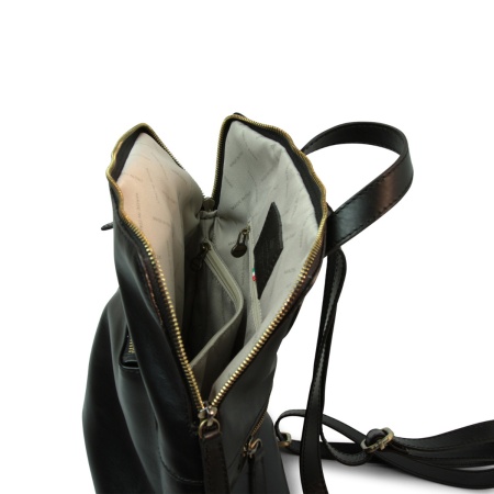 Zaino in pelle - nero - Img 3