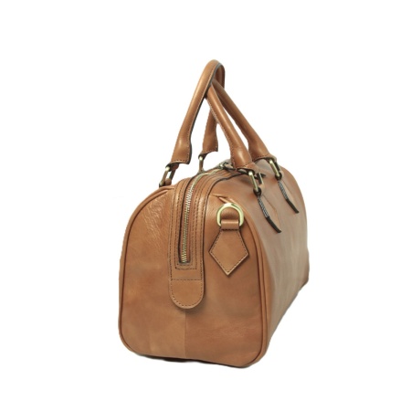 Bauletto due manici in pelle- coloniale - Img 3