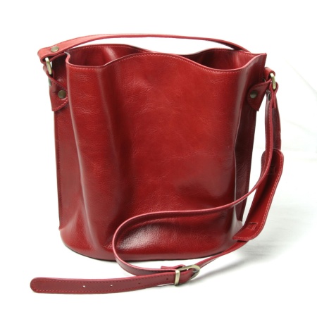 Borsa a tracolla in pelle con rosa rossa in pelle - Img 10