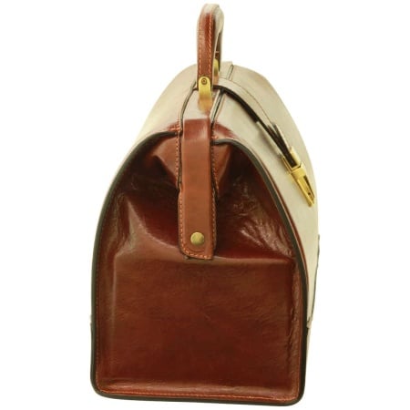 Borsa da medico in pelle. Marrone - Img 4