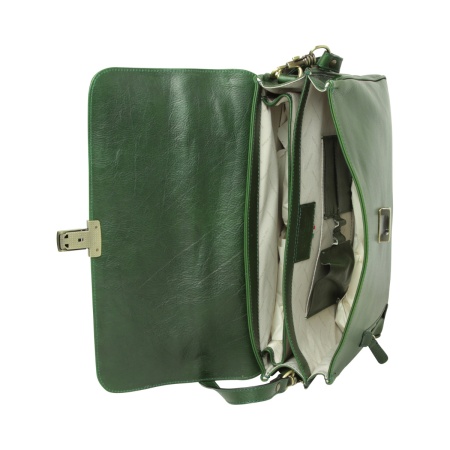 Cartella in pelle - verde - Img 2