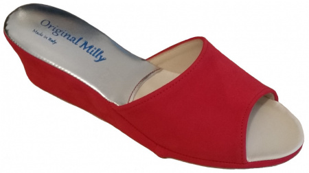 CIABATTA DONNA MILLY IN CAMOSCIO ARTIGIANALE MADE IN ITALY - Img 5