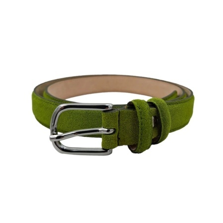 CINTURA DONNA 2,5 CM IN CAMOSCIO ORIONE BELTS ARTIGIANALE MADE IN ITALY - Img 4