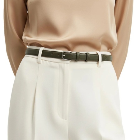 CINTURA DONNA 2,5 CM IN PELLE ORIONE BELTS ARTIGIANALE MADE IN ITALY - Img 6