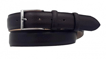 CINTURA UOMO 3,5 CM EXTRA LARGE IN PELLE STAMPA CERVO ORIONE BELTS ARTIGIANALE MADE IN ITALY - Img 3