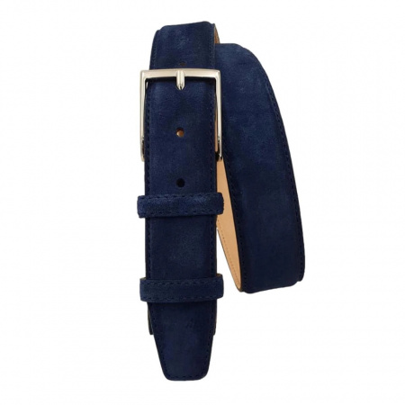 CINTURA UOMO 3,5 CM IN CAMOSCIO ORIONE BELTS ARTIGIANALE MADE IN ITALY - Img 2